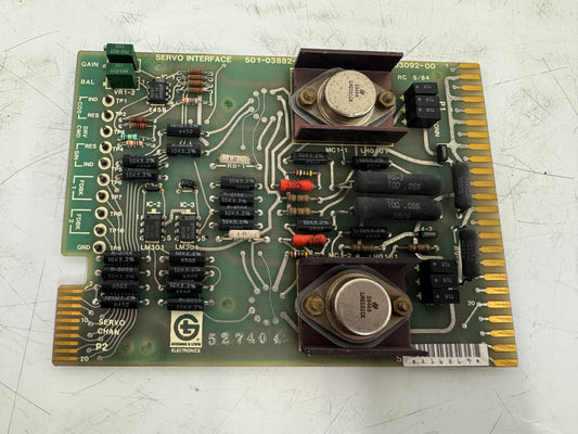 Giddings and Lewis Servo Interface Circuit Board 501-03882-00 / 502-03092-00 m00552