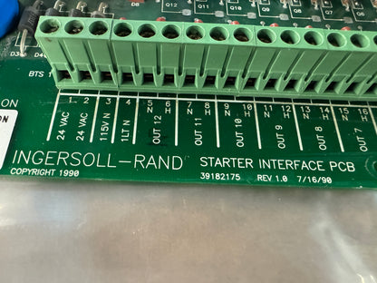 Ingersoll-Rand Starter Interface PCB 39807532-39182175 24 VAC / 115V