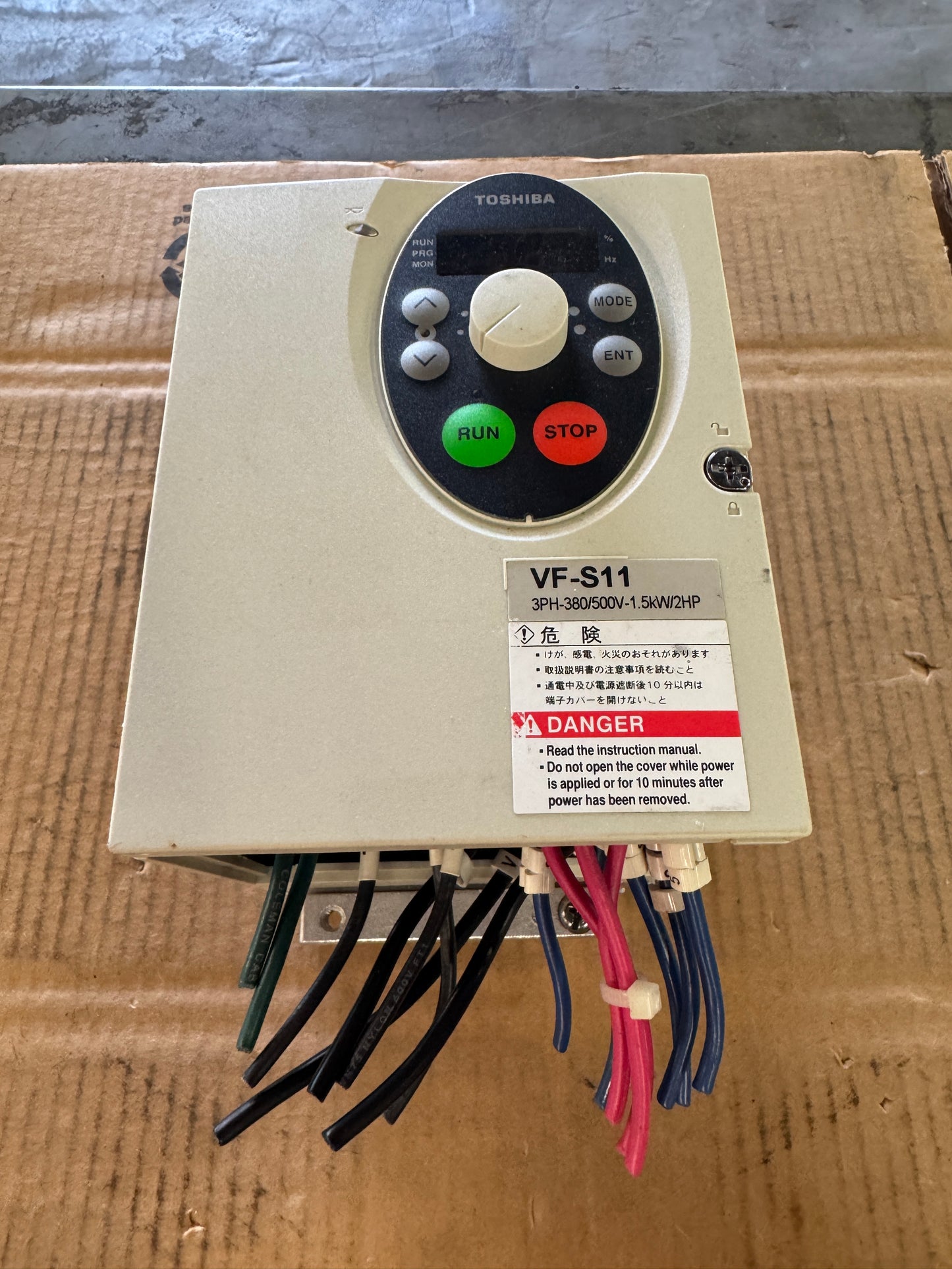 Toshiba VFD VFS11-4015PL-WN - 2 HP Variable RPM 01658