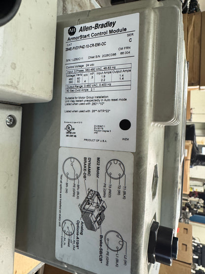 Allen-Bradley 284E-FVD1P4Z-10-CR-EMI-OC ArmorStart Control Module 380 to 480V AC