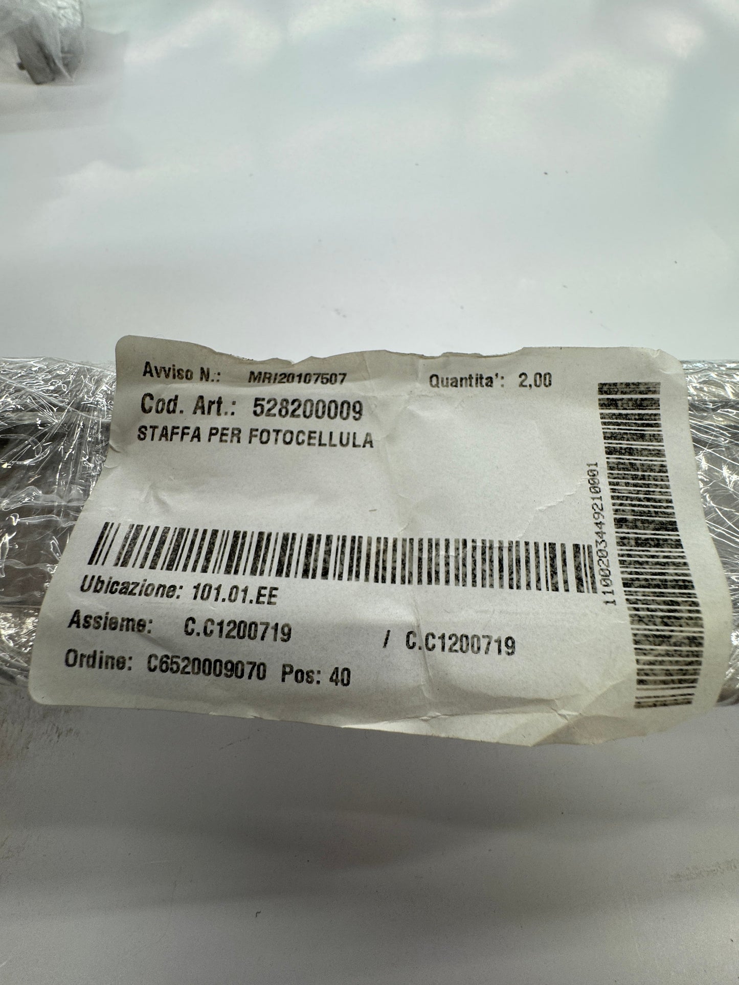 Biesse Photoelectric Sensor Mounting Bracket 506070311 / 528200009