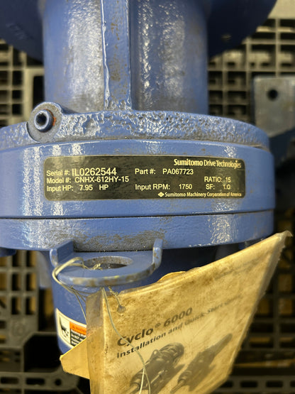Sumitomo Drive Technologies Cyclo Speed Reducer CNHX-612HY-15 m00892