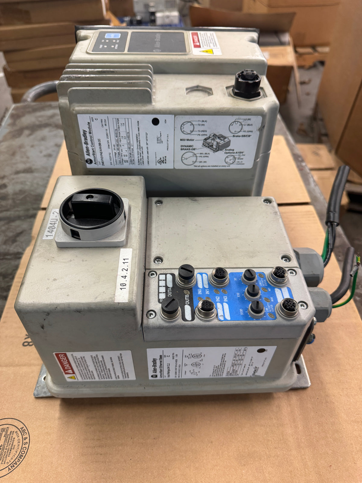 Allen-Bradley 284E-FVD1P4Z-N-R-EMI-OC ArmorStart Distributed Motor Controller 380 to 480V AC