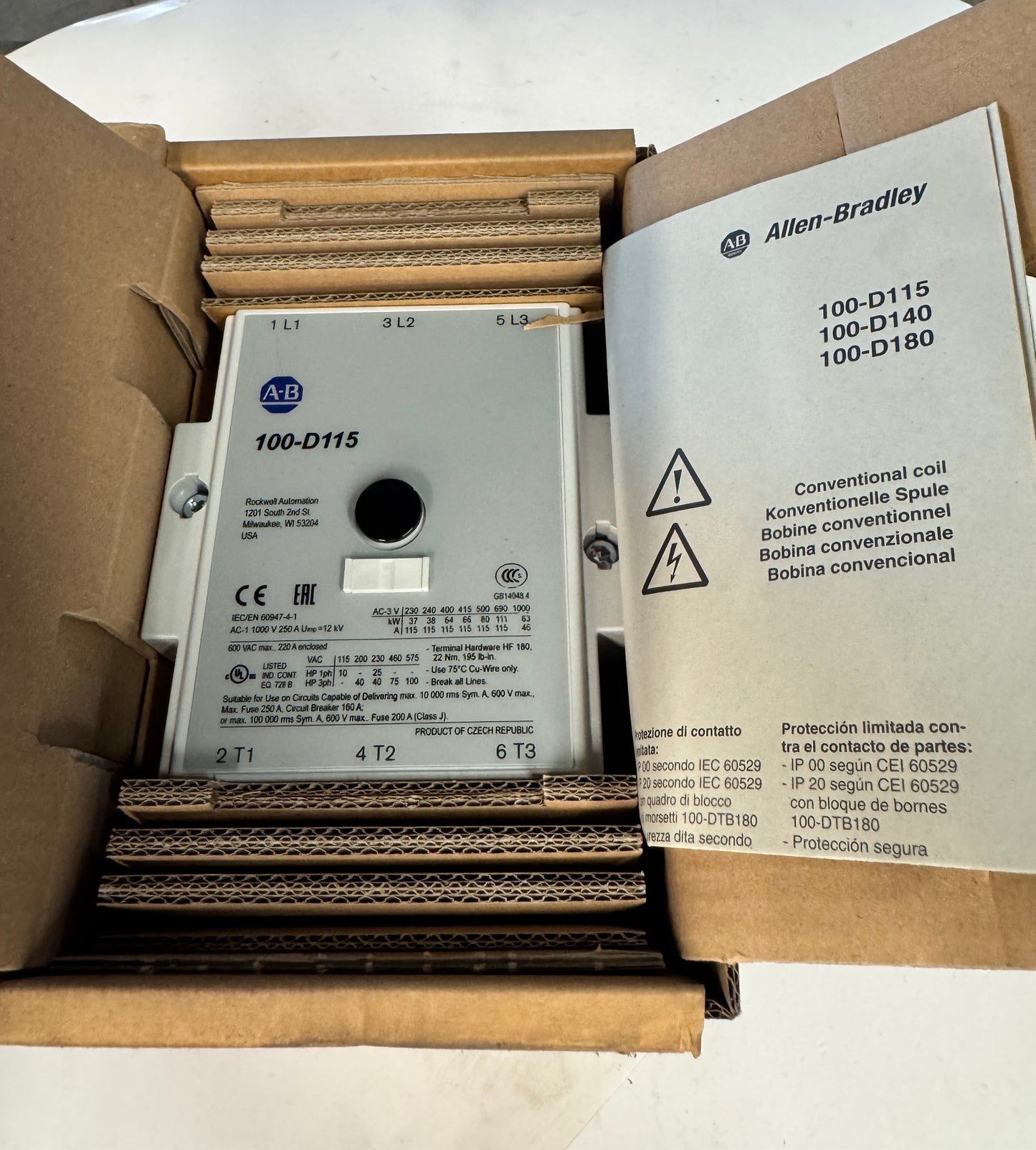Allen-Bradley Contactor 100-D115D11