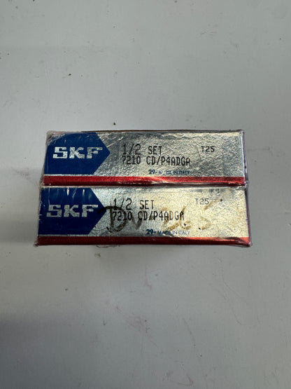 SKF Angular Contact Ball Bearing 7210 CD/P4ADGA — 1/2 Set 50 x 90 x 20 mm