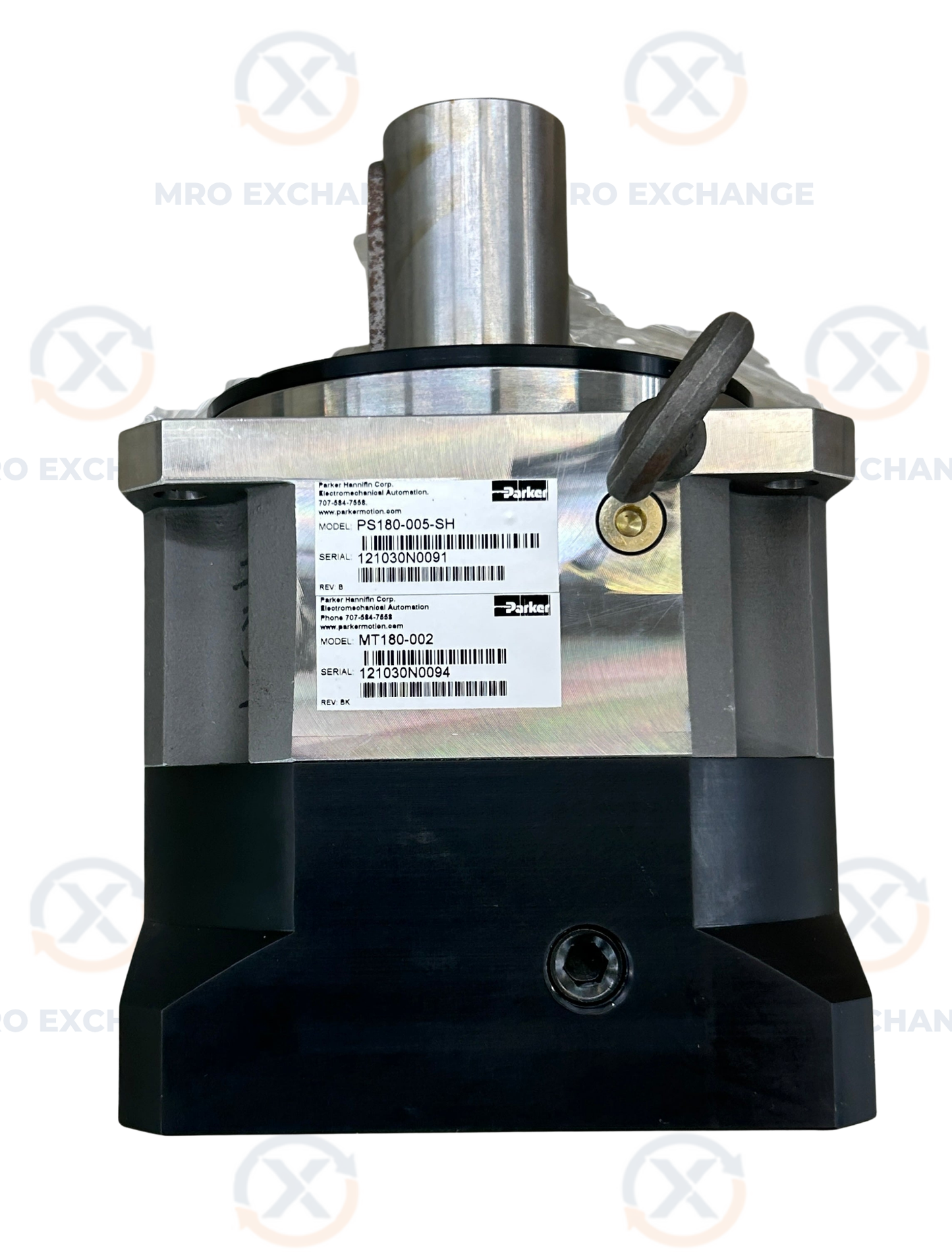 Parker Hannifin Planetary Gearhead PS180-005-SH with MT180-002 motor adapter - Variable 0 RPM