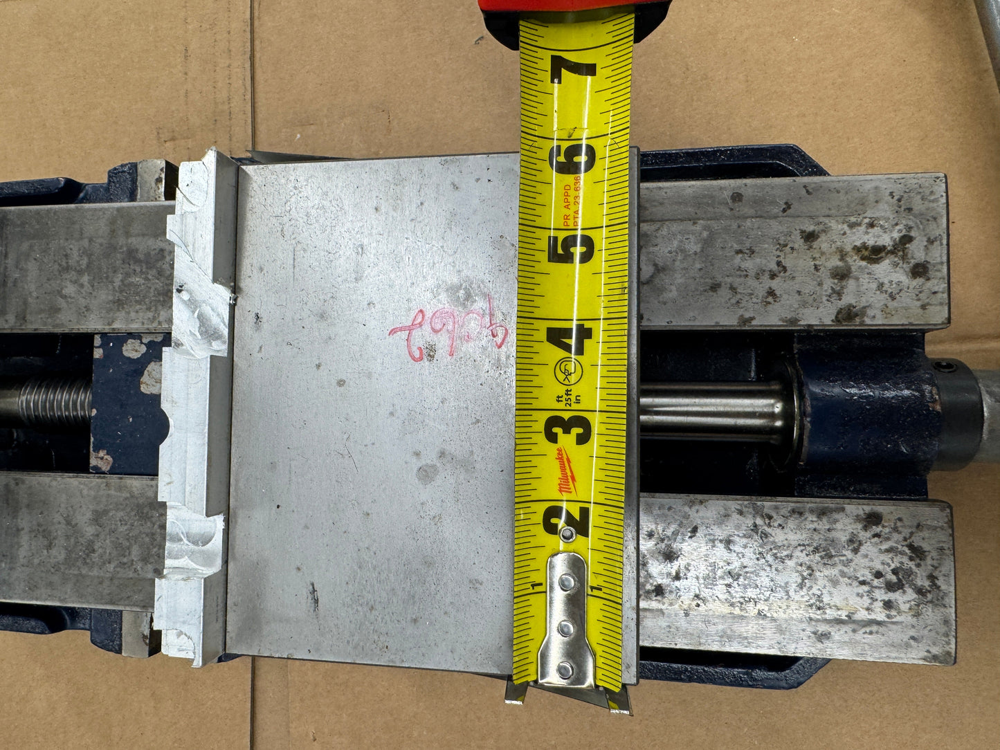 TE-CO Mfg Machine Vise PWS-6900 | 6 In. Jaw Width, 9 In. Jaw Opening m00841
