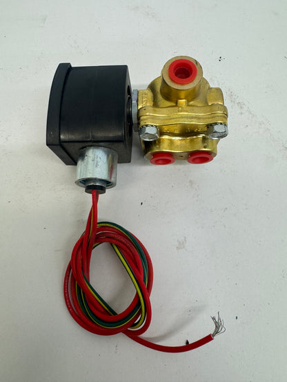 ASCO Solenoid Valve EF8342G001 1/4 in. NPT 125 PSI Air / Inert Gas, 100 PSI Water / Light Oil