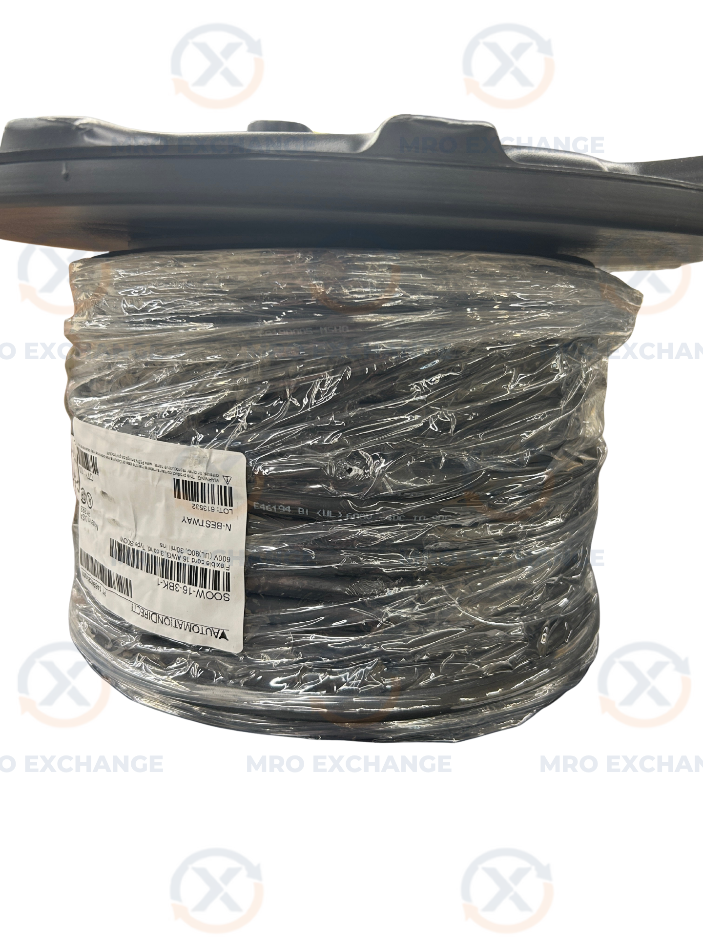 AutomationDirect Electrical Cable SOOW-16-3BK-1 16 AWG, 3 Conductor, 100 Ft, Type SOOW, 600V