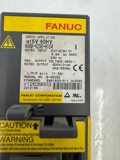 Fanuc Servo Amplifier Module A06B-6290-H104 400V AC