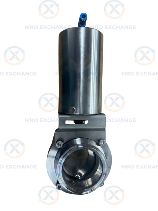 Adamant Sanitary Pneumatic Butterfly Valve AV-1PC-3VNC-304-S 3 In. Tri-Clamp 145 PSI