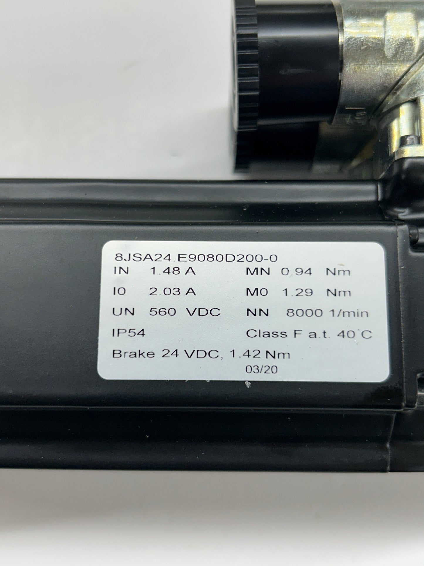 B&R Automation Servo Motor 8JSA24.E9080D200-0 - Variable 8000 RPM