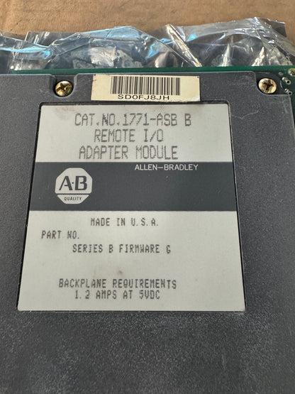 Allen-Bradley Remote I/O Adapter Module 1771-ASB B 5 VDC