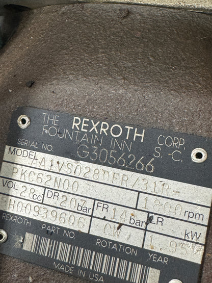 Rexroth Axial Piston Variable Pump AA1VS028DFR/31R-PKC62N00 203 Bar (DR), 14 Bar (FR)