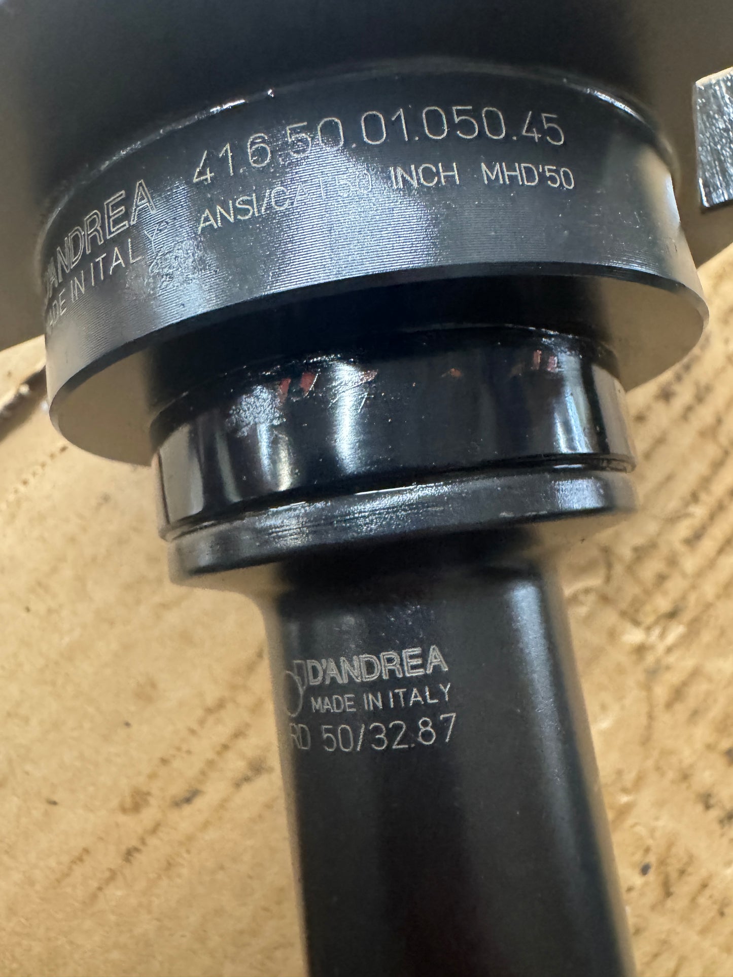 D'Andrea Fine Finish Boring Head 41.6.50.01.050.45 / RD 50/32.87 / TRM 32 / SFCC 32 | CAT50 | 1.4 In. to 1.97 In. Boring Range