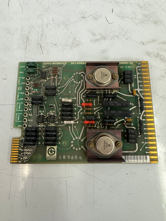 Giddings and Lewis  Servo Interface PCB Circuit Board 501-03882-00