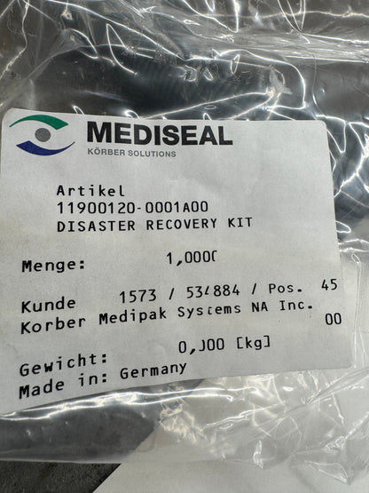 Mediseal Disaster Recovery Kit 11900120-0001A00