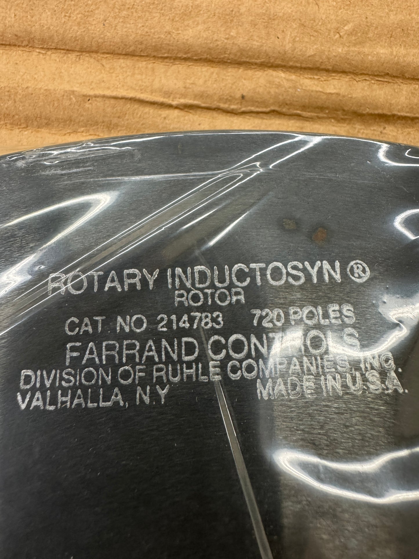 Farrand Controls Rotary Inductosyn 720 Pole Rotor Model 214783
