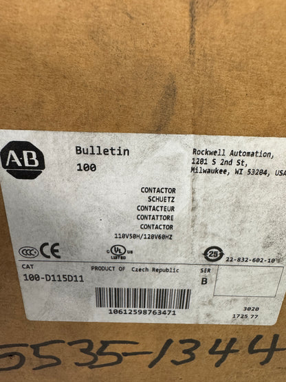 Allen-Bradley Contactor 100-D115D11