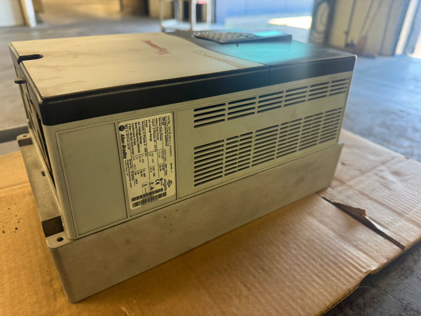 Allen-Bradley 20AD034A3AYNANC0 Variable Frequency Drive 480V AC, 3-Phase 01600