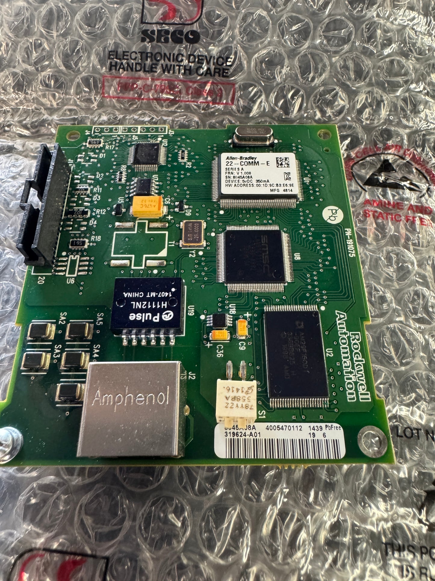 Allen-Bradley EtherNet/IP Communication Adapter 22-COMM-E 5 VDC