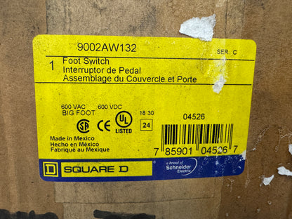 Square D Heavy Duty Foot Switch 9002AW132 600 VAC / 600 VDC