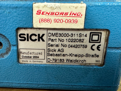 SICK DME3000-311S14 Laser Distance Measurement Sensor Untested Surplus