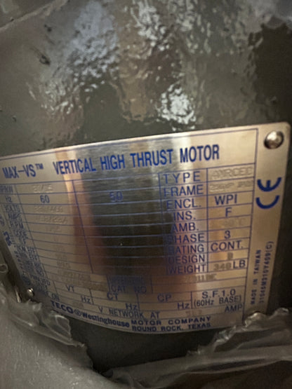 TECO Westinghouse AC Motor 4MRCEC - 20 HP 1800 RPM