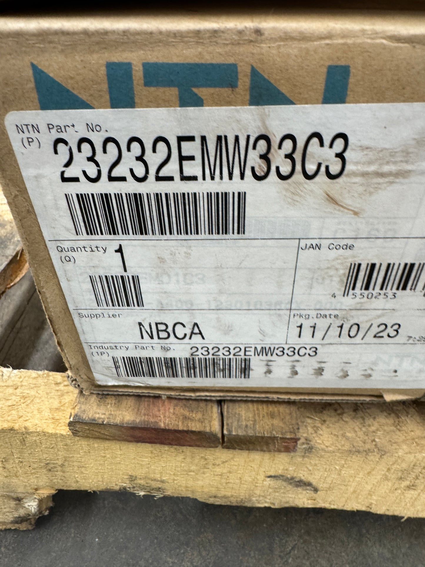 NTN Spherical Roller Bearing 23232EMW33C3 160 x 290 x 104 mm