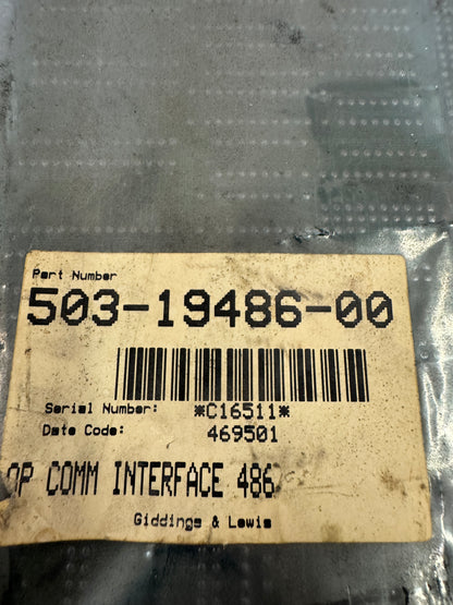 Giddings & Lewis Operator Communications Interface 486 Module 503-19486-00