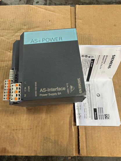 Siemens 3RX9503-0BA00 AS Interface Power Supply 30V DC, 8A Open Box Unused
