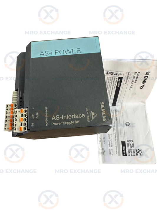 Siemens 3RX9503-0BA00 AS Interface Power Supply 30V DC, 8A Open Box Unused