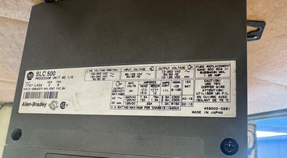 Allen-Bradley 1747-L40A, 1747-L531, 1746-A2 SLC 500 PLC System Lot 120/240V AC