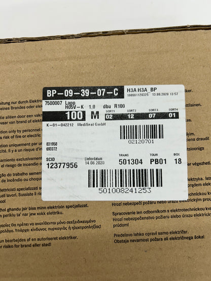 Lapp Hook-Up Wire 4510143 18 AWG, 1 mm2, 100 m