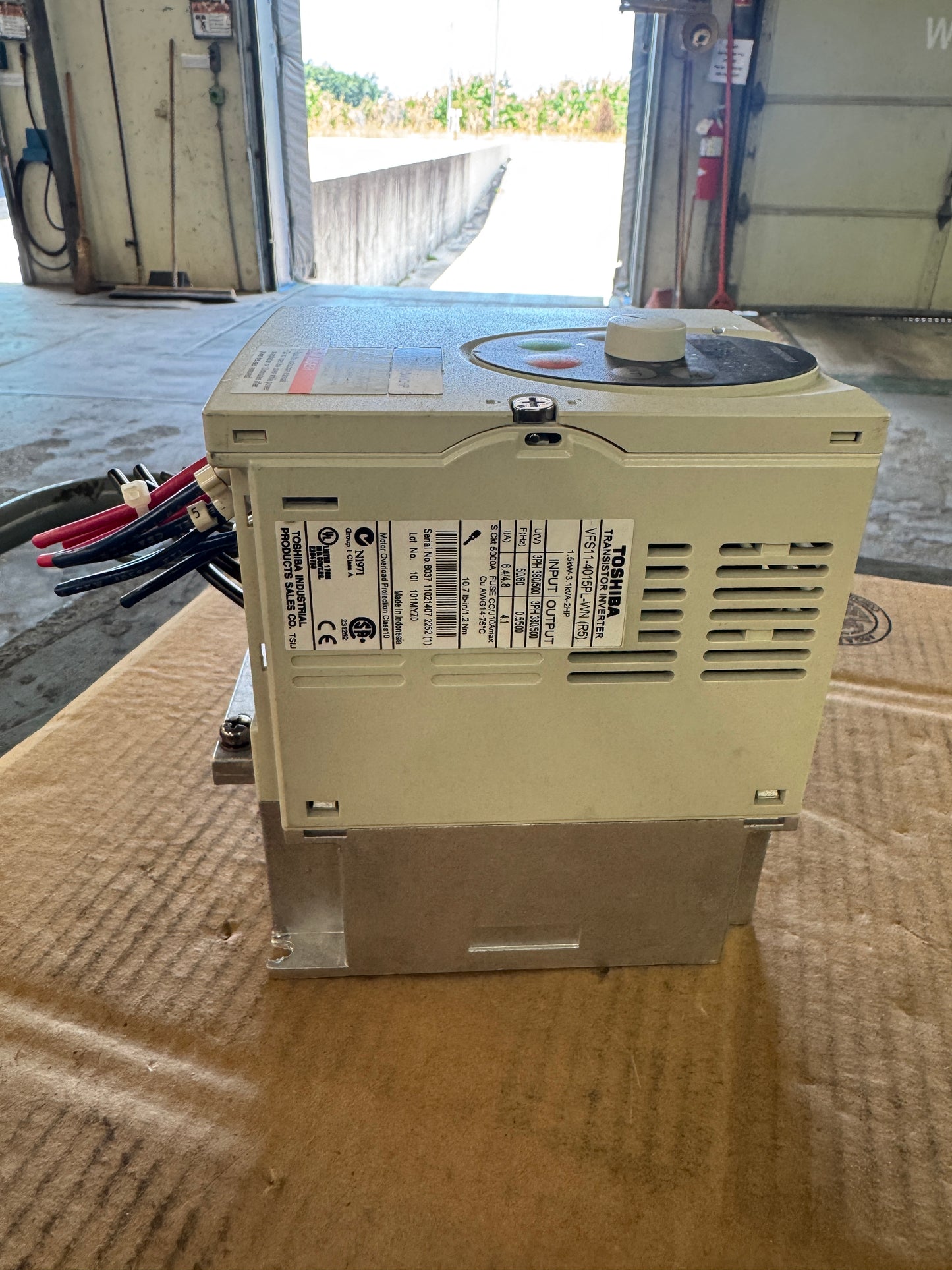 Toshiba VFD VFS11-4015PL-WN - 2 HP Variable RPM 01658