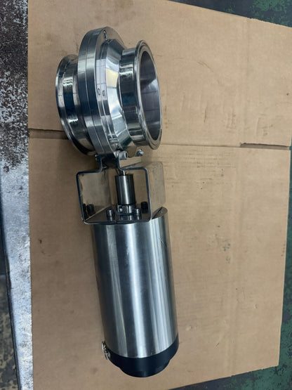Cipriani Harrison Sanitary Butterfly Valve 9C440/63/22 4 In. Sanitary Tri-Clamp End
