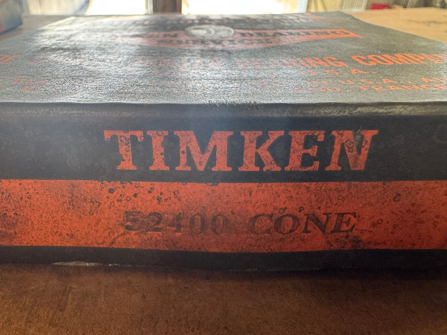 Timken Tapered Roller Bearing Cone 52400 4 In. Bore x 8 In. OD x 1.422 In. W