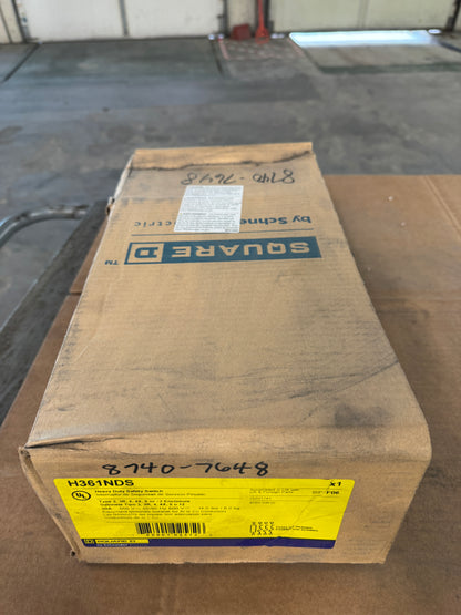 Square D Heavy Duty Safety Switch H361NDS 600 V