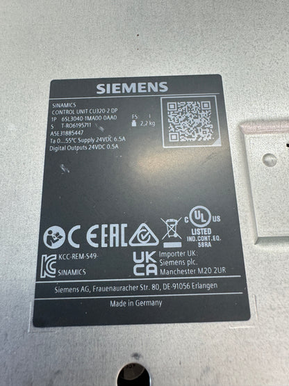 Siemens 6SL3040-1MA00-0AA0 Control Unit 24VDC Open Box Unused