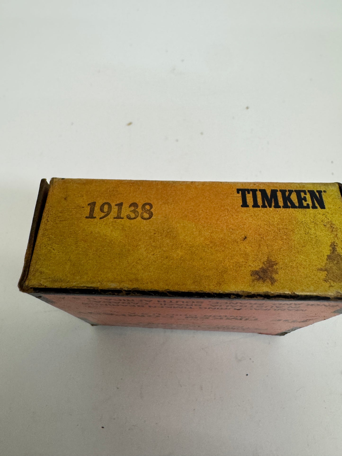 Timken Tapered Roller Bearing Cone 19138 1.3770 In. ID x 0.6500 In. Width