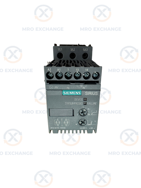 Siemens 3RW3018-1BB04 Soft Starter 200 to 480V Open Box - Unused