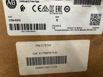 Allen-Bradley ControlLogix AC Power Supply 1756-PA75