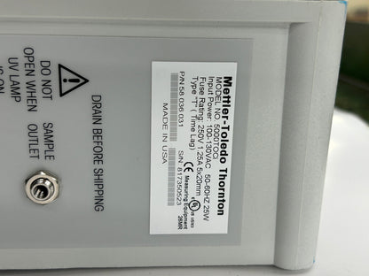 Mettler-Toledo Thornton TOC Analyzer 5000TOCi — P/N 58036031 — S/N 817350523