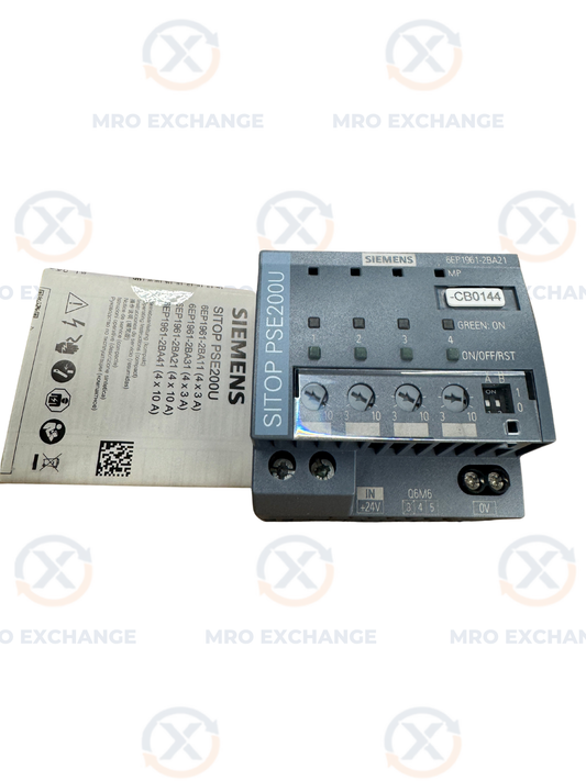 Siemens Selectivity Module 6EP1961-2BA21 24 VDC m01111
