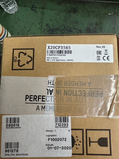 B&R Automation PLC CPU Module X20CP3585 24V DC