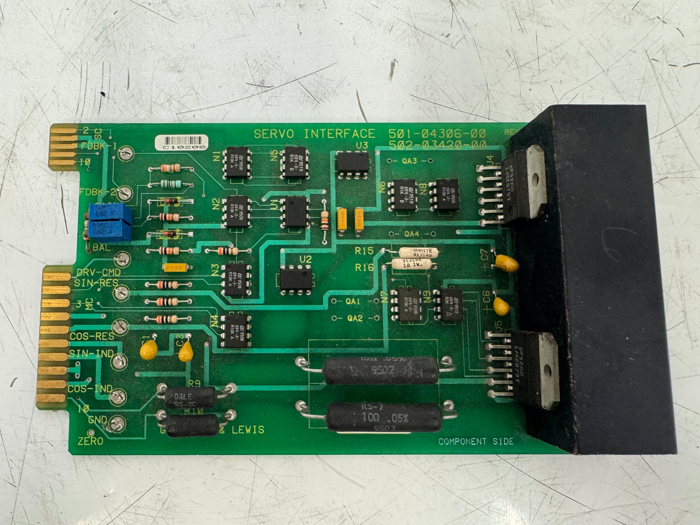 Giddings and Lewis Servo Interface Circuit Board 502-03420-00