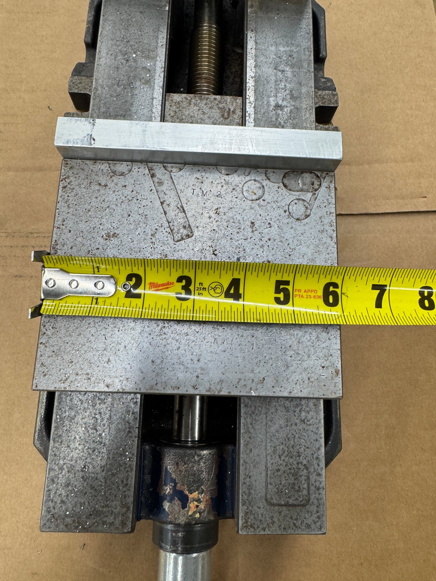 TE-CO Mfg Machine Vise PWS-6900 | 6 In. Jaw Width, 9 In. Jaw Opening m00842