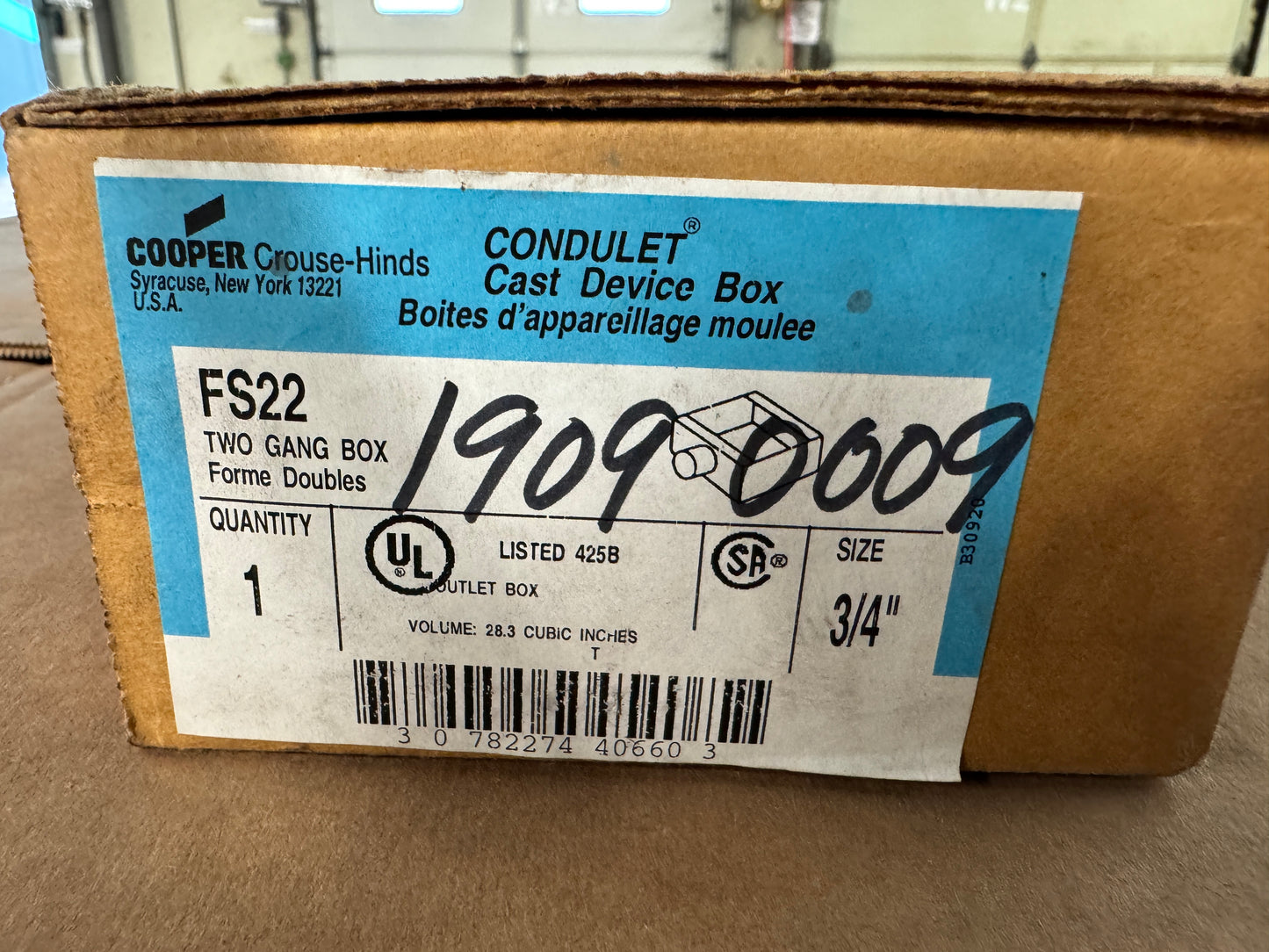 Crouse-Hinds FS22 Condulet Cast Device Box