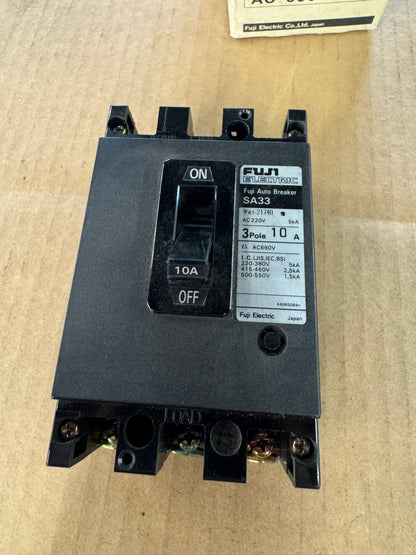 Fuji Electric SA33 Auto Circuit Breaker 600V AC Appears Unused
