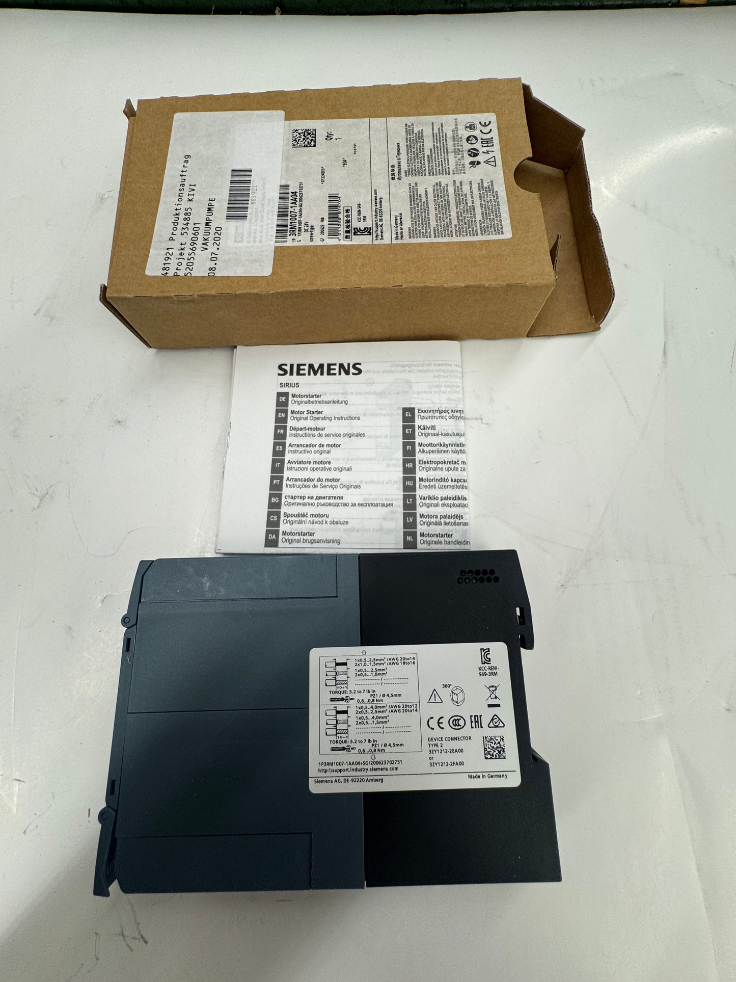 Siemens AC Semiconductor Motor Starter 3RM1007-1AA04